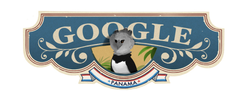 Google Logo Doodle Panama Independence Day - (Panama)